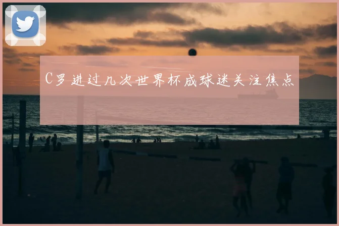 C罗进过几次世界杯成球迷关注焦点